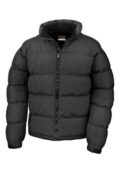 MEN'S BLACK PUFFER COAT Main Image